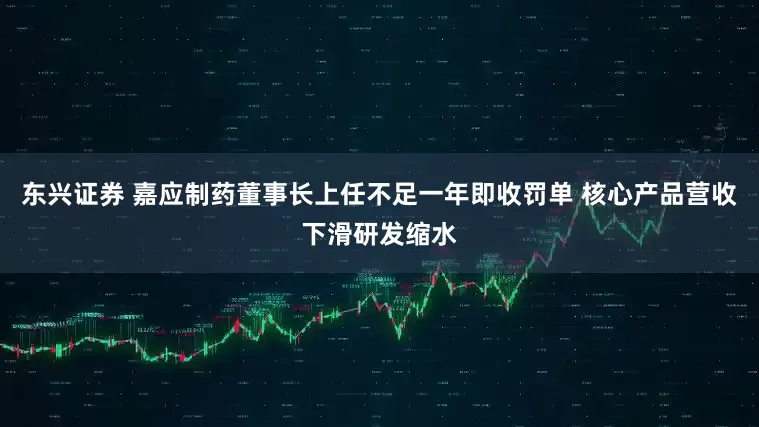 东兴证券 嘉应制药董事长上任不足一年即收罚单 核心产品营收下滑研发缩水
