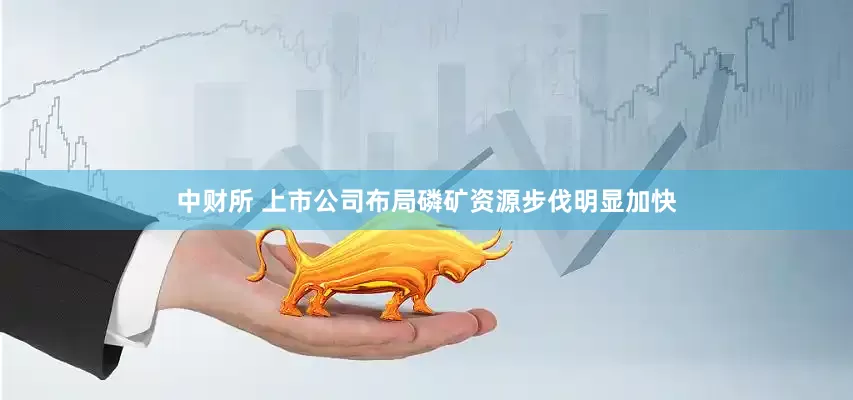 中财所 上市公司布局磷矿资源步伐明显加快